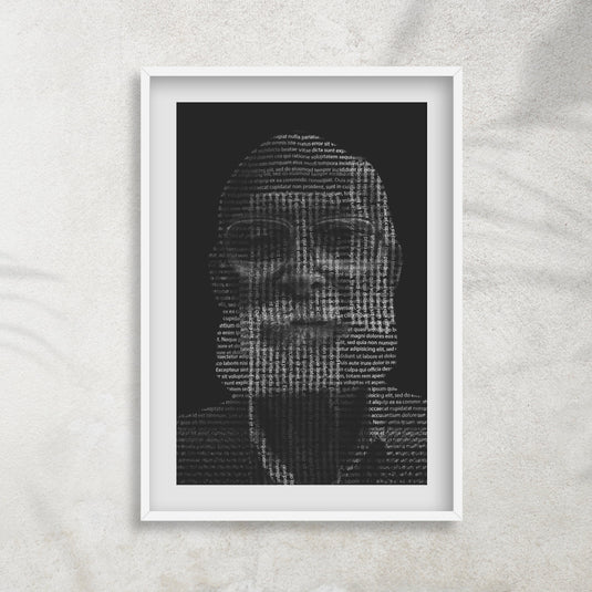 Mehrie's Black&White Text Portrait